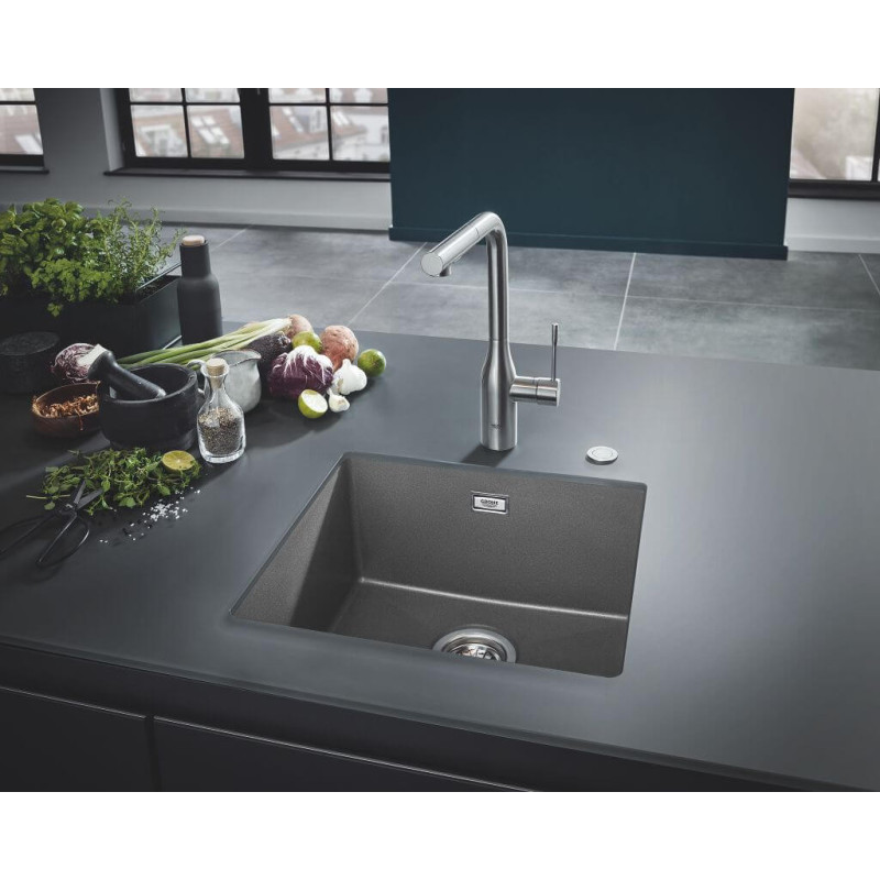 Zlewozmywak Kompozytowy K700U 45x40 cm Szary Granit 31653AT0 Grohe Zlewozmywak Kompozytowy K700U 45x40 cm Szary Granit 31653AT0 Grohe