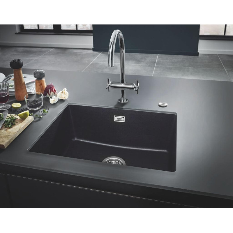 Zlewozmywak Kompozytowy K700U 45x40 cm Szary Granit 31653AT0 Grohe Zlewozmywak Kompozytowy K700U 45x40 cm Szary Granit 31653AT0 Grohe