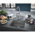 Zlewozmywak Kompozytowy K700U 45x40 cm Szary Granit 31653AT0 Grohe Zlewozmywak Kompozytowy K700U 45x40 cm Szary Granit 31653AT0 Grohe