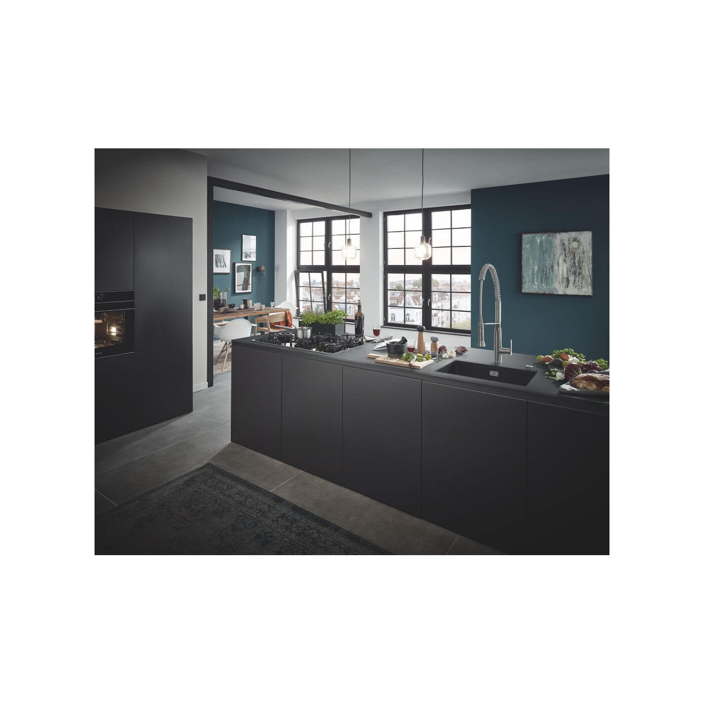 Zlewozmywak Kompozytowy K700U 45x40 cm Szary Granit 31653AT0 Grohe Zlewozmywak Kompozytowy K700U 45x40 cm Szary Granit 31653AT0 Grohe