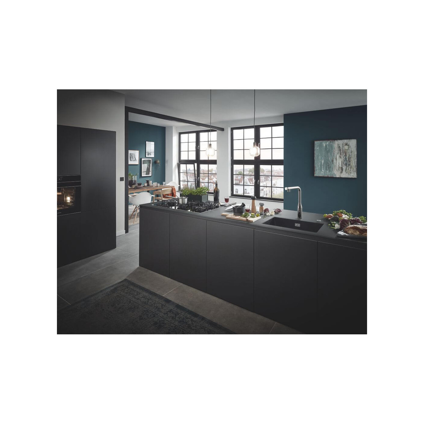 Zlewozmywak Kompozytowy K700U 45x40 cm Szary Granit 31653AT0 Grohe Zlewozmywak Kompozytowy K700U 45x40 cm Szary Granit 31653AT0 Grohe
