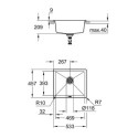 Zlewozmywak Kompozytowy K700U S53x45 cm zary Granit 31654AT0 Grohe Zlewozmywak Kompozytowy K700U S53x45 cm zary Granit 31654AT0 Grohe