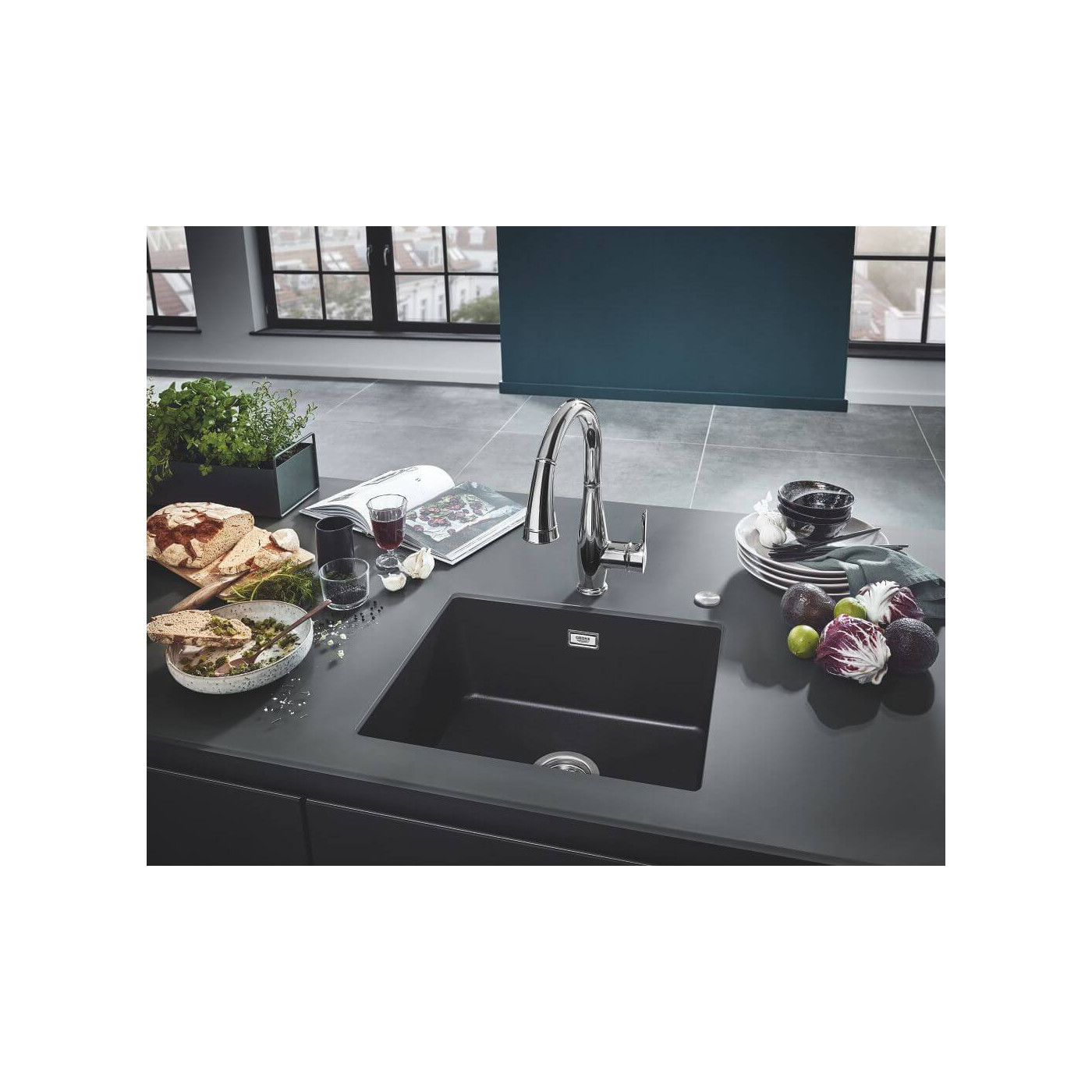 Zlewozmywak Kompozytowy K700U S53x45 cm zary Granit 31654AT0 Grohe Zlewozmywak Kompozytowy K700U S53x45 cm zary Granit 31654AT0 Grohe