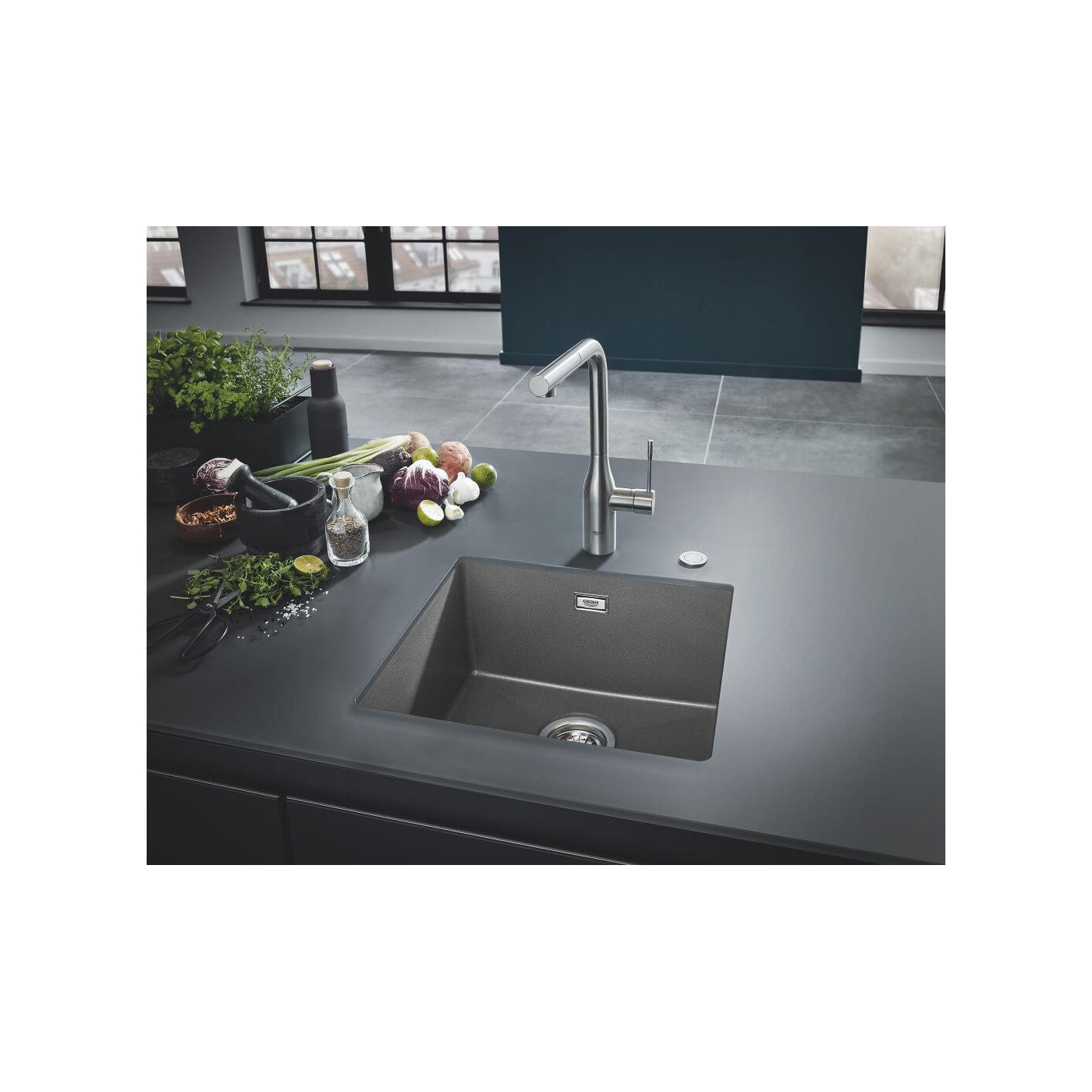 Zlewozmywak Kompozytowy K700U S53x45 cm zary Granit 31654AT0 Grohe Zlewozmywak Kompozytowy K700U S53x45 cm zary Granit 31654AT0 Grohe