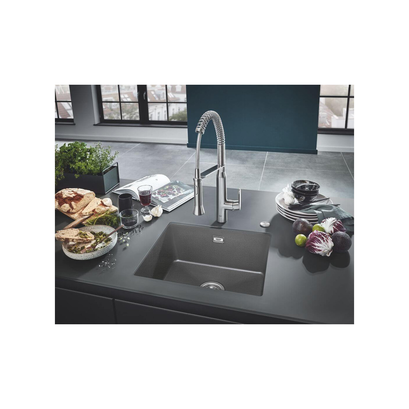 Zlewozmywak Kompozytowy K700U S53x45 cm zary Granit 31654AT0 Grohe Zlewozmywak Kompozytowy K700U S53x45 cm zary Granit 31654AT0 Grohe