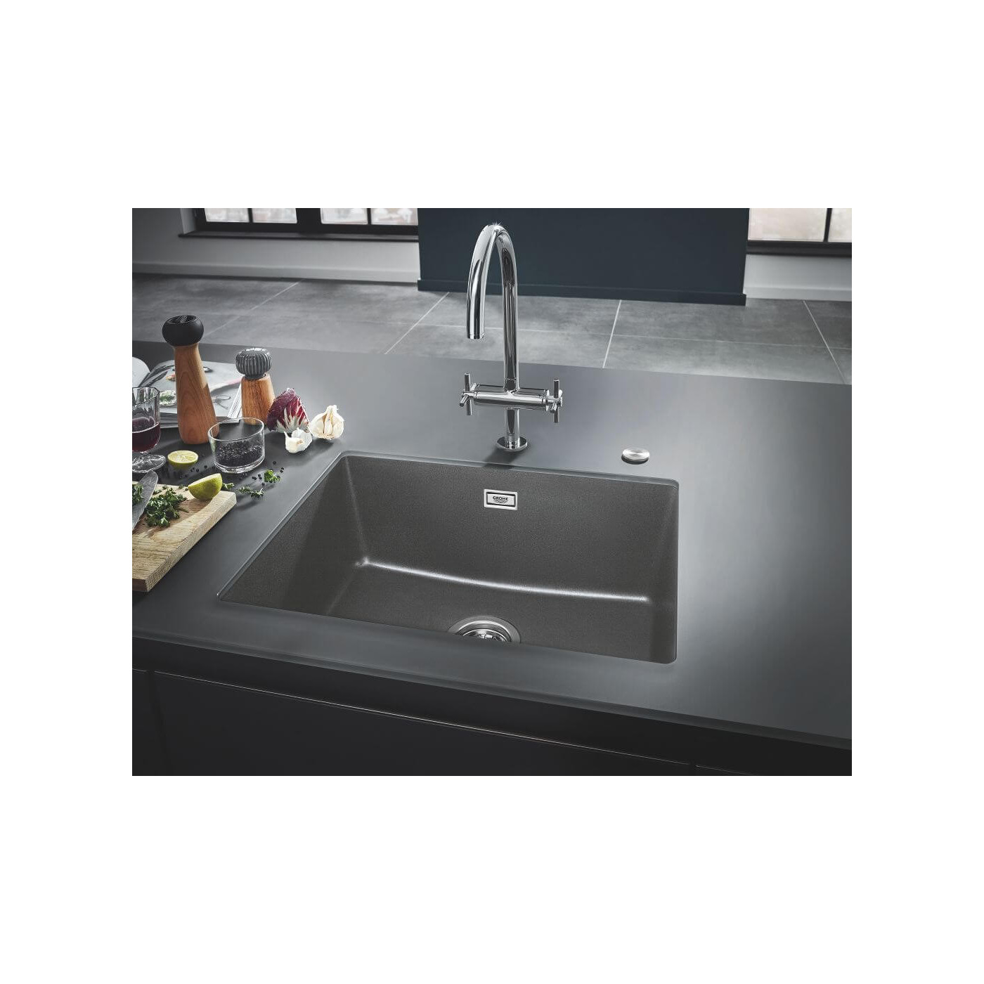 Zlewozmywak Kompozytowy K700U S53x45 cm zary Granit 31654AT0 Grohe Zlewozmywak Kompozytowy K700U S53x45 cm zary Granit 31654AT0 Grohe