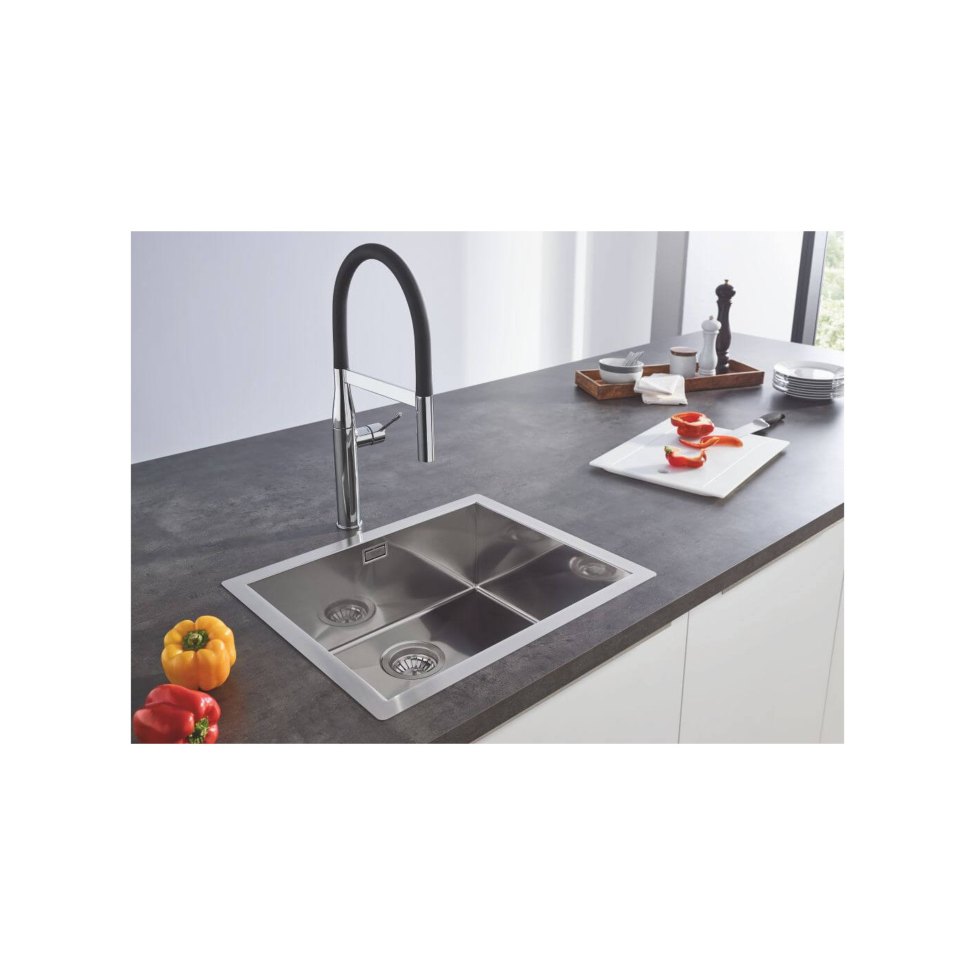 Zlewozmywak K700 54x44 cm Stal Szlachetna 31726SD0 Grohe Zlewozmywak K700 54x44 cm Stal Szlachetna 31726SD0 Grohe