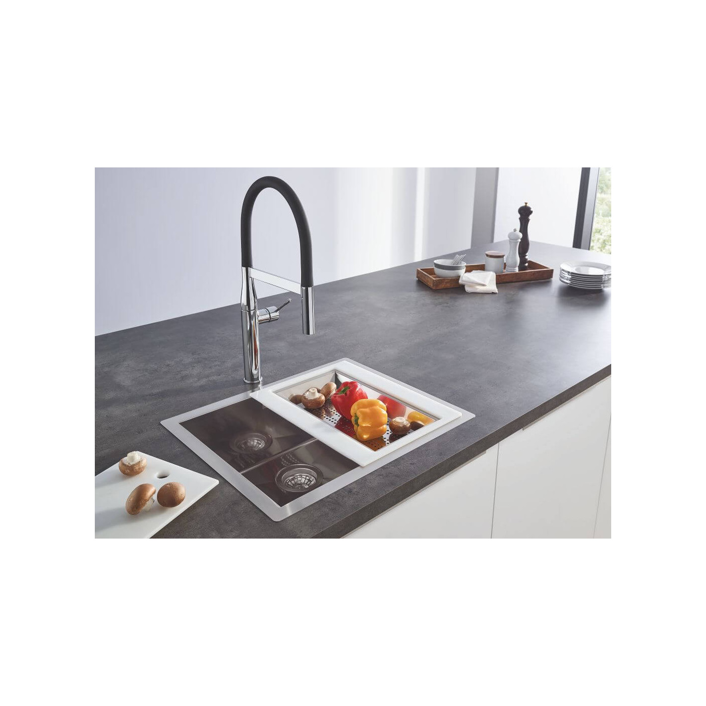 Zlewozmywak K700 54x44 cm Stal Szlachetna 31726SD0 Grohe Zlewozmywak K700 54x44 cm Stal Szlachetna 31726SD0 Grohe