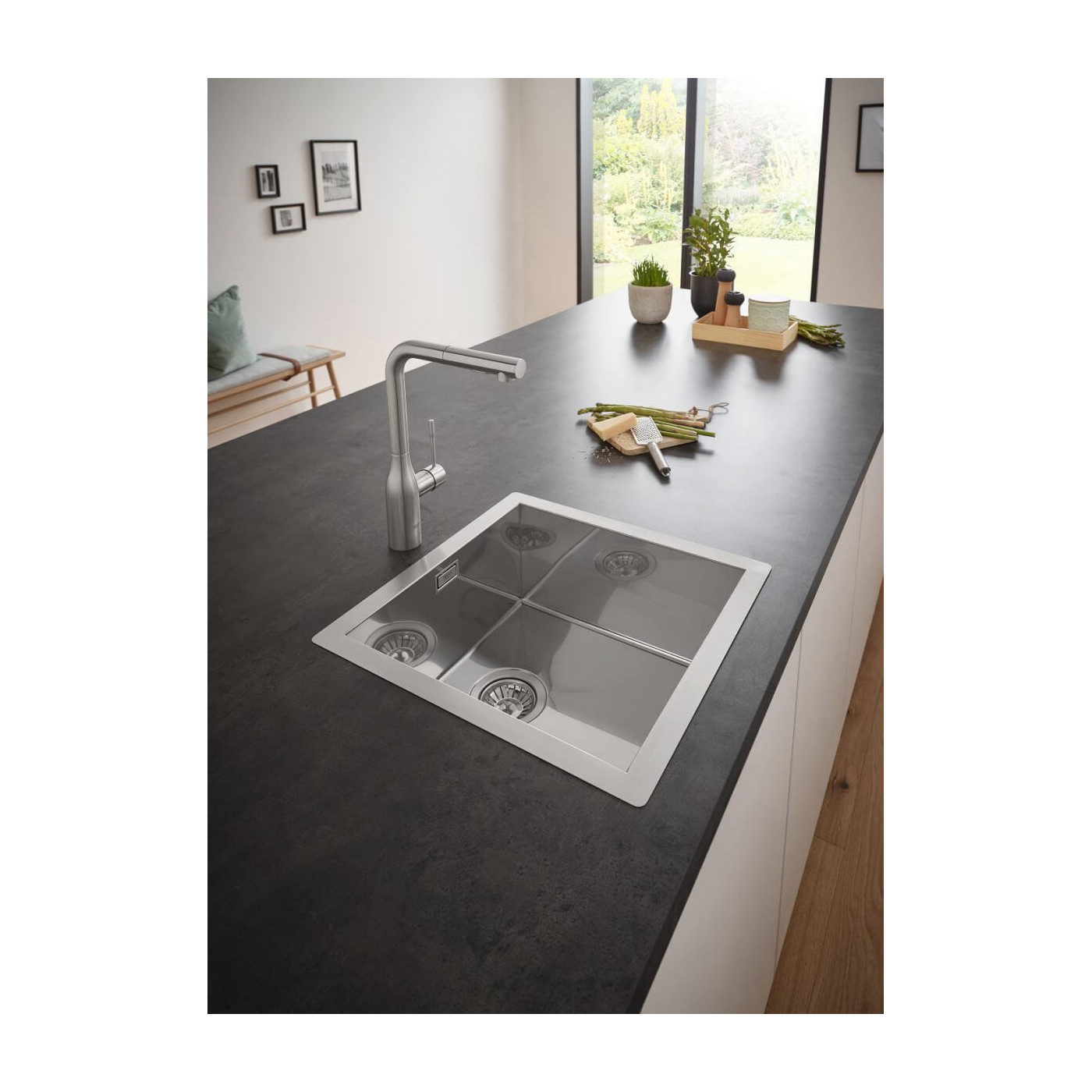 Zlewozmywak K700 54x44 cm Stal Szlachetna 31726SD0 Grohe Zlewozmywak K700 54x44 cm Stal Szlachetna 31726SD0 Grohe