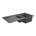 Zlewozmywak Kompozytowy K400 100x50 cm Z Ociekaczem Szary Granit 31642AT0 Grohe Zlewozmywak Kompozytowy K400 100x50 cm Z Ociekaczem Szary Granit 31642AT0 Grohe