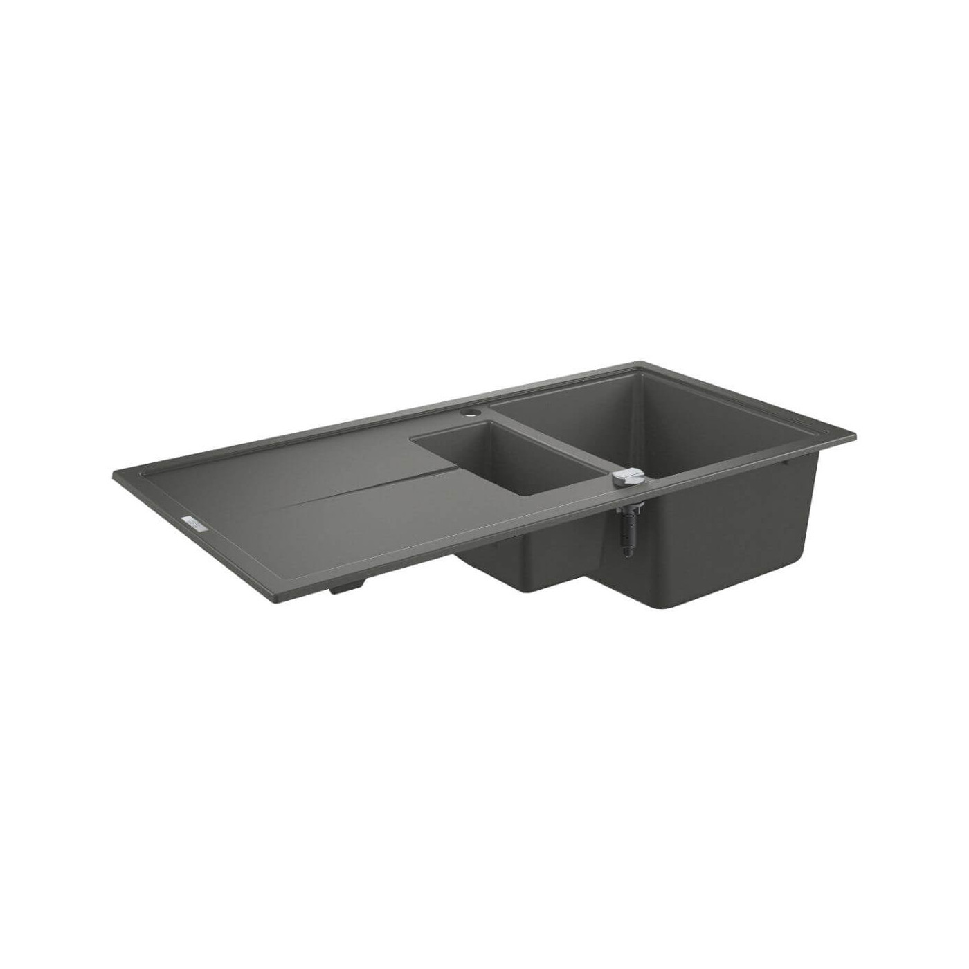 Zlewozmywak Kompozytowy K400 100x50 cm Z Ociekaczem Szary Granit 31642AT0 Grohe Zlewozmywak Kompozytowy K400 100x50 cm Z Ociekaczem Szary Granit 31642AT0 Grohe