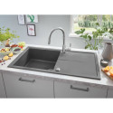 Zlewozmywak Kompozytowy K400 100x50 cm Z Ociekaczem Szary Granit 31642AT0 Grohe Zlewozmywak Kompozytowy K400 100x50 cm Z Ociekaczem Szary Granit 31642AT0 Grohe