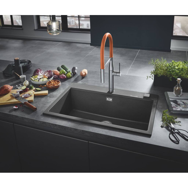 Zlewozmywak Kompozytowy K700 78x51 cm Szary Granit 31652AT0 Grohe Zlewozmywak Kompozytowy K700 78x51 cm Szary Granit 31652AT0 Grohe