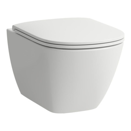 Zestaw 3w1 Miska WC Podwieszana Rimless Z Deską WC Slim Wolnoopadającą Z Izolacją Akustyczną Lua Biały H8660800000001 Laufen