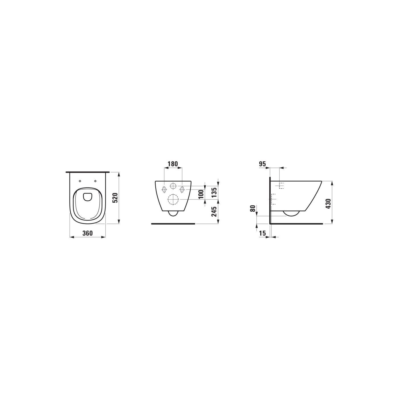 Zestaw 3w1 Miska WC Podwieszana Rimless Z Deską WC Slim Wolnoopadającą Z Izolacją Akustyczną Lua Biały H8660800000001 Laufen Zestaw 3w1 Miska WC Podwieszana Rimless Z Deską WC Slim Wolnoopadającą Z Izolacją Akustyczną Lua Biały H8660800000001 Laufen