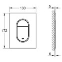 Przycisk Uruchamiający Do WC Arena Cosmopolitan S Brushed Cool Sunrise 37624GN0 Grohe Przycisk Uruchamiający Do WC Arena Cosmopolitan S Brushed Cool Sunrise 37624GN0 Grohe