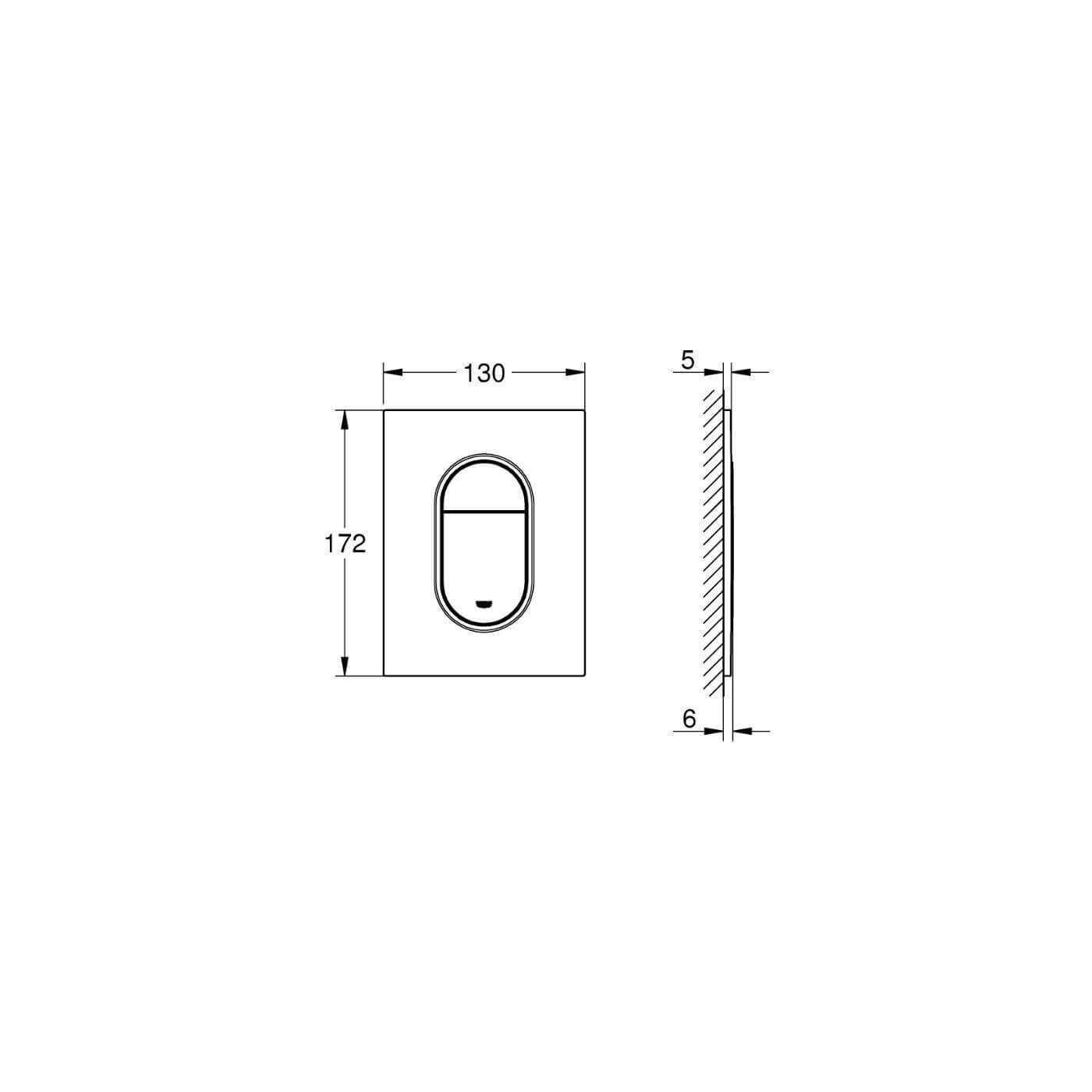 Przycisk Uruchamiający Do WC Arena Cosmopolitan S Brushed Cool Sunrise 37624GN0 Grohe Przycisk Uruchamiający Do WC Arena Cosmopolitan S Brushed Cool Sunrise 37624GN0 Grohe