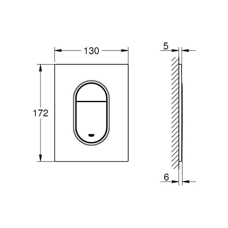 Przycisk Uruchamiający Do WC Arena Cosmopolitan S Brushed Cool Sunrise 37624GN0 Grohe Przycisk Uruchamiający Do WC Arena Cosmopolitan S Brushed Cool Sunrise 37624GN0 Grohe