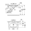 Umywalka Naszafkowa 80 cm Essence Biel Alpejska 3956700H Grohe Umywalka Naszafkowa 80 cm Essence Biel Alpejska 3956700H Grohe