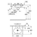 Umywalka Naszafkowa 60 cm Essence Biel Alpejska 3956800H Grohe Umywalka Naszafkowa 60 cm Essence Biel Alpejska 3956800H Grohe