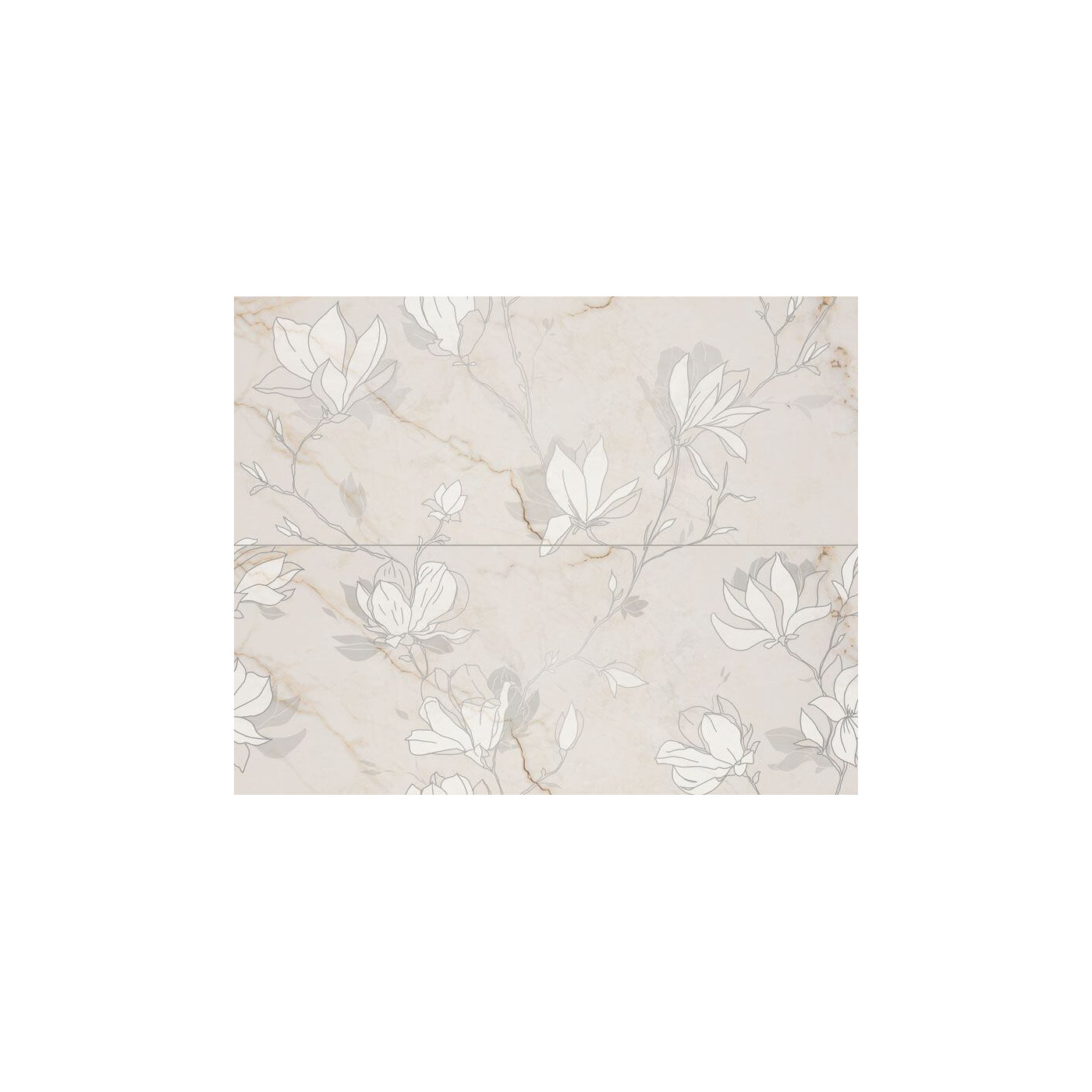 Dekor Ścienny Liberte Fleur 2-elementowy 74,8x59,8 Tubądzin gr. 10mm Dekor Ścienny Liberte Fleur 2-elementowy 74,8x59,8 Tubądzin gr. 10mm