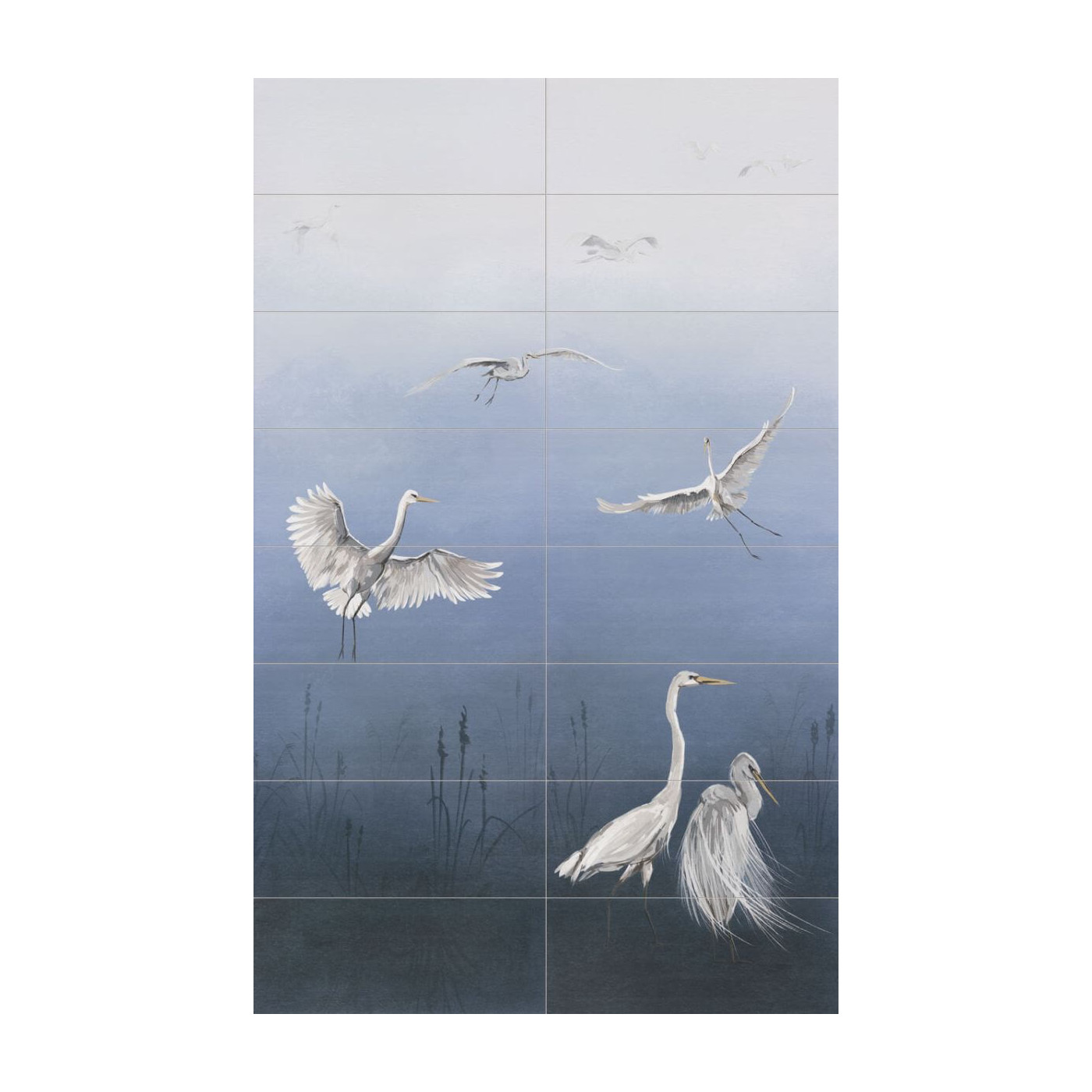 Dekor Ścienny Heron 16-elementowy 149,8x239,8 Tubądzin gr. 10mm Dekor Ścienny Heron 16-elementowy 149,8x239,8 Tubądzin gr. 10mm