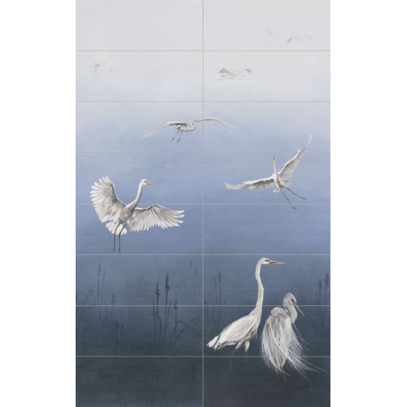 Dekor Ścienny Heron 16-elementowy 149,8x239,8 Tubądzin gr. 10mm