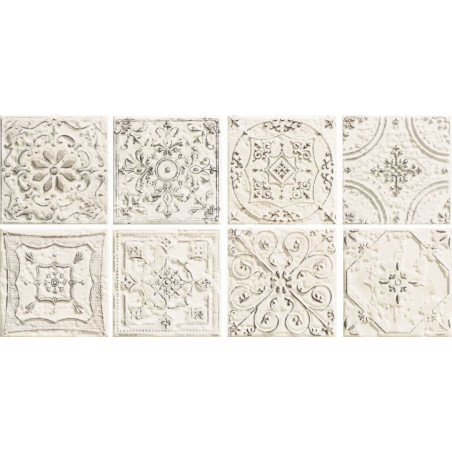 Dekor Ścienny Tinta White 14,8x14,8 Tubądzin