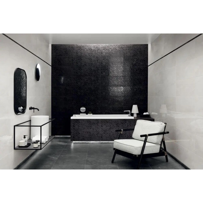 Dekor ścienny Modern Basalt Black 29,8x74,8 Tubądzin Dekor ścienny Modern Basalt Black 29,8x74,8 Tubądzin