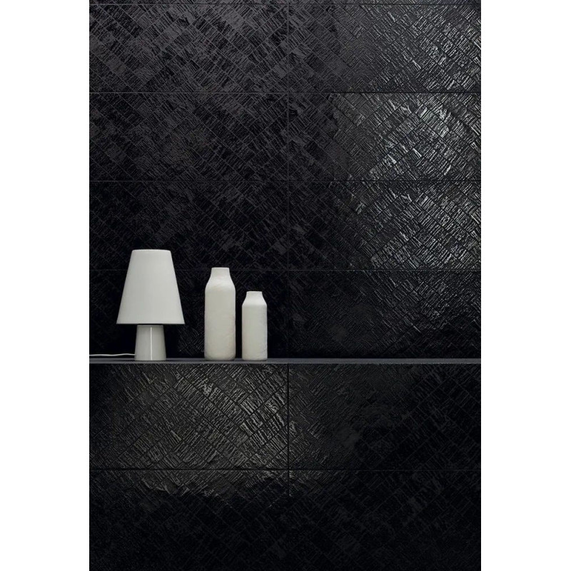 Dekor ścienny Modern Basalt Black 29,8x74,8 Tubądzin Dekor ścienny Modern Basalt Black 29,8x74,8 Tubądzin
