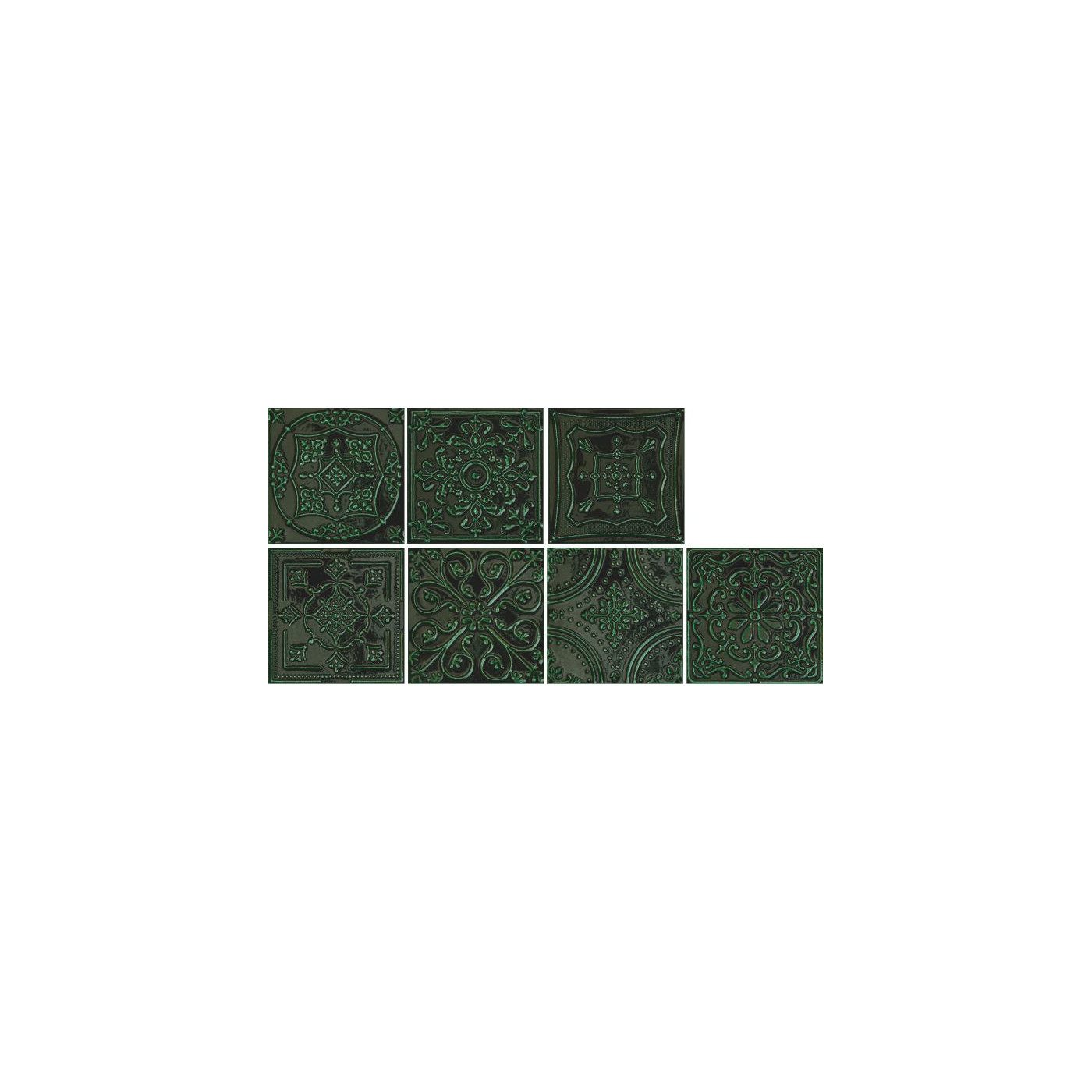 Dekor ścienny Tinta Green 14,8x14,8 Tubądzin Dekor ścienny Tinta Green 14,8x14,8 Tubądzin