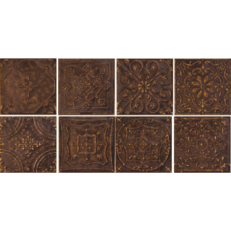 Dekor ścienny Tinta Brown 14,8x14,8 Tubądzin