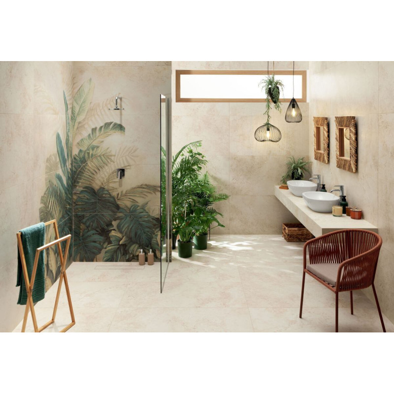 Dekor Alabaster Shine Leaves B Element 4 119,8x59,8 Tubądzin Domino Dekor Alabaster Shine Leaves B Element 4 119,8x59,8 Tubądzin Domino