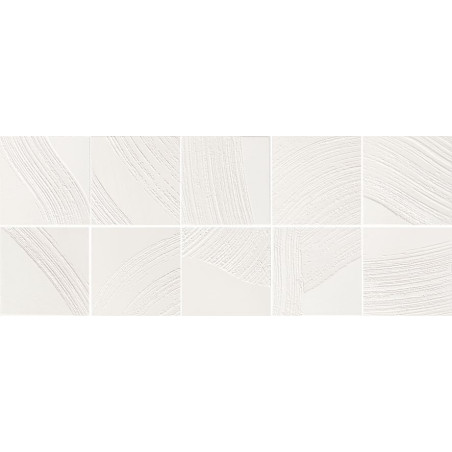 Dekor Ścienny Brass White MIX 14,8x14,8 Tubądzin