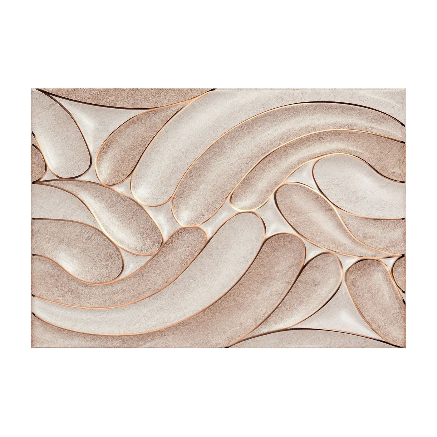 Dekor Ścienny Navara Beige 25x36 Tubądzin Domino Dekor Ścienny Navara Beige 25x36 Tubądzin Domino