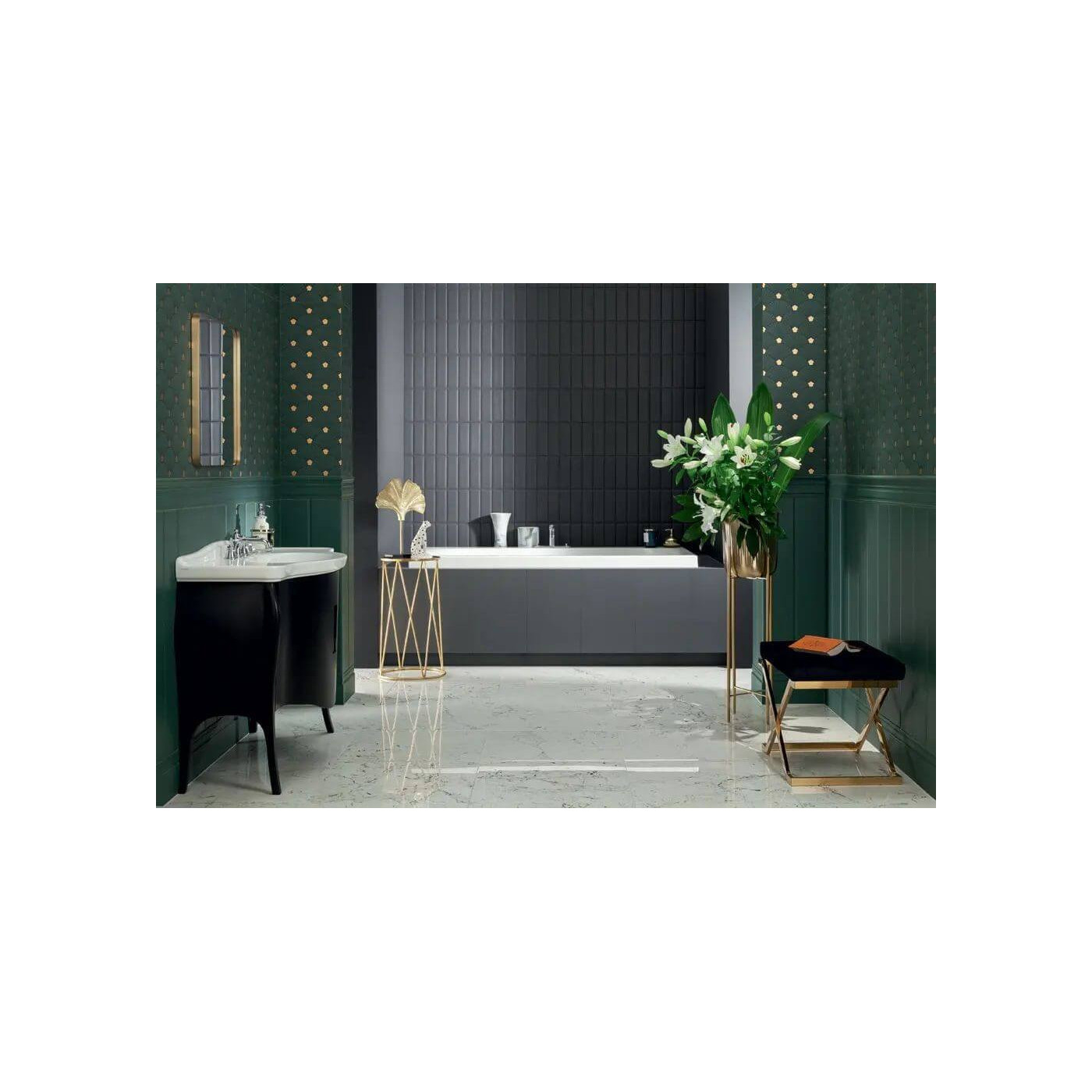 Listwa Ścienna Timeless Green 2 32,8x7,4 gr. 12mm Tubądzin Zień Listwa Ścienna Timeless Green 2 32,8x7,4 gr. 12mm Tubądzin Zień