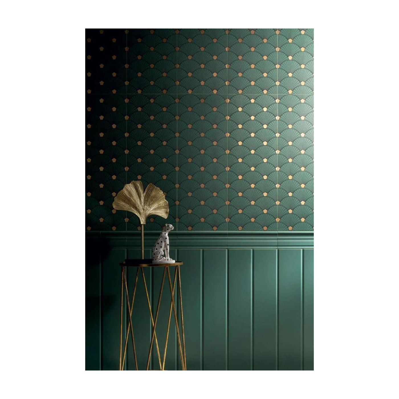 Listwa Ścienna Timeless Green 3 32,8x16 gr. 18mm Tubądzin Zień Listwa Ścienna Timeless Green 3 32,8x16 gr. 18mm Tubądzin Zień