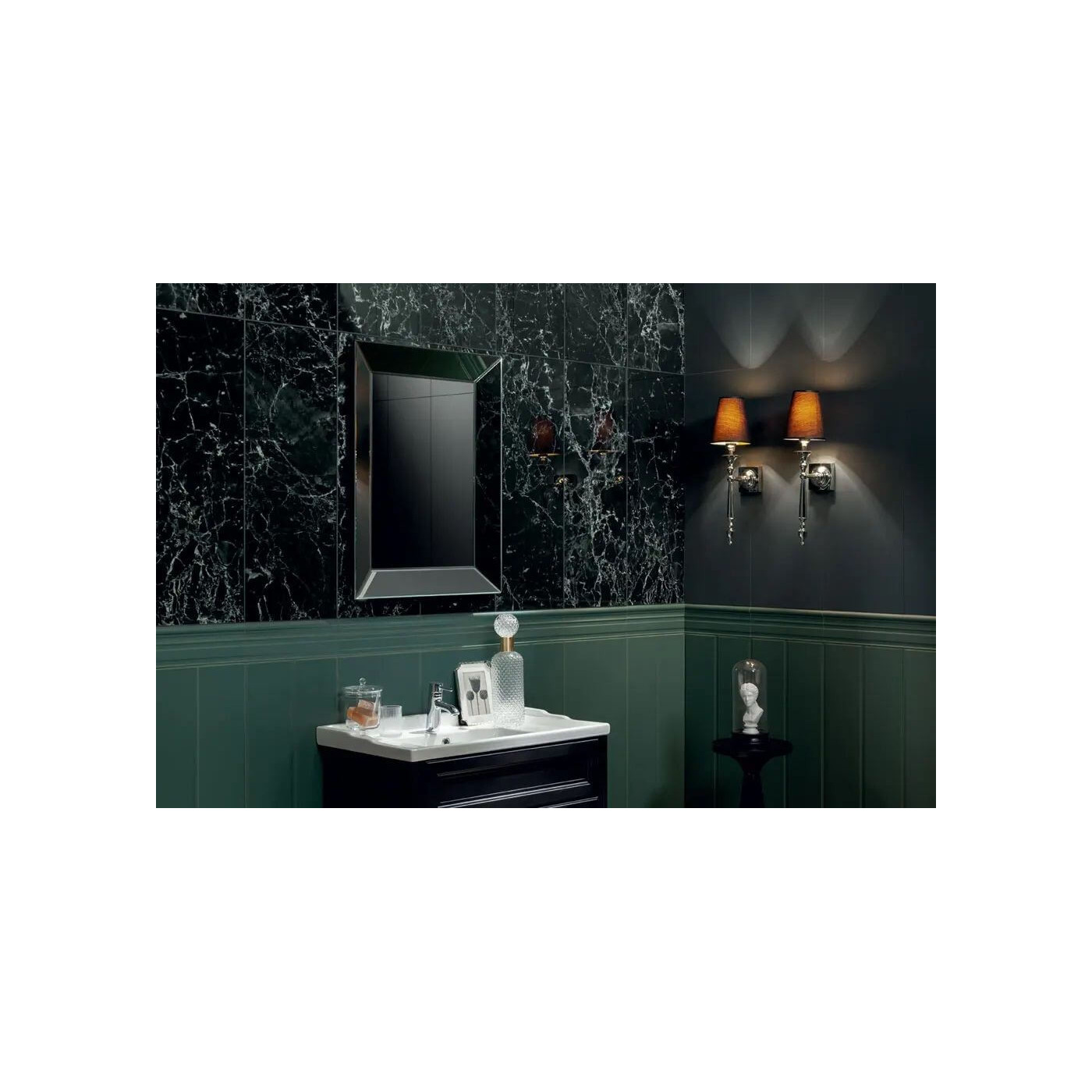 Listwa Ścienna Timeless Green 3 32,8x16 gr. 18mm Tubądzin Zień Listwa Ścienna Timeless Green 3 32,8x16 gr. 18mm Tubądzin Zień