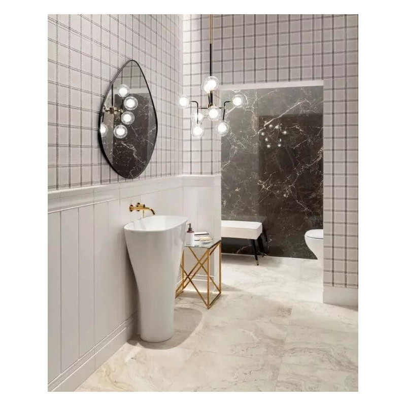 Listwa Ścienna Timeless White 2 32,8x7,4 gr. 12mm Tubądzin Zień Listwa Ścienna Timeless White 2 32,8x7,4 gr. 12mm Tubądzin Zień