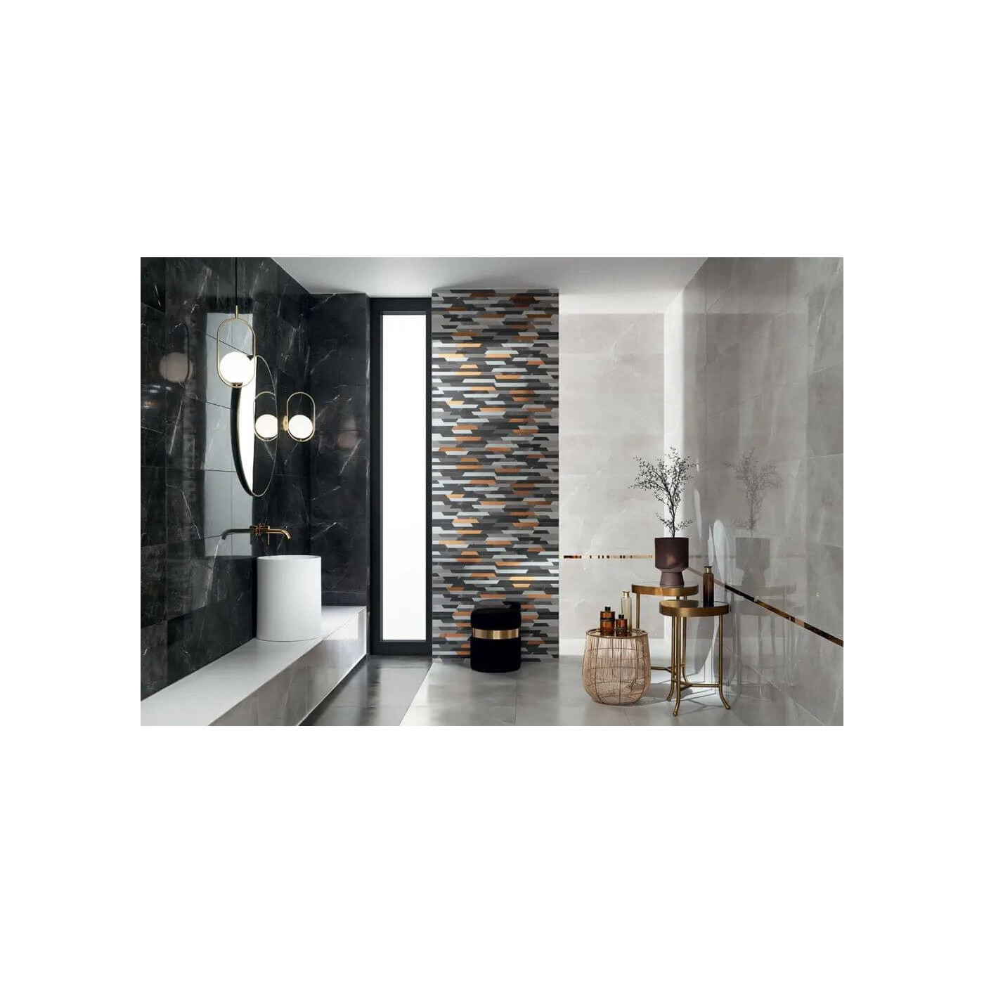 Listwa Ścienna Steel Copper 3 89,8x2,3 Tubądzin Listwa Ścienna Steel Copper 3 89,8x2,3 Tubądzin