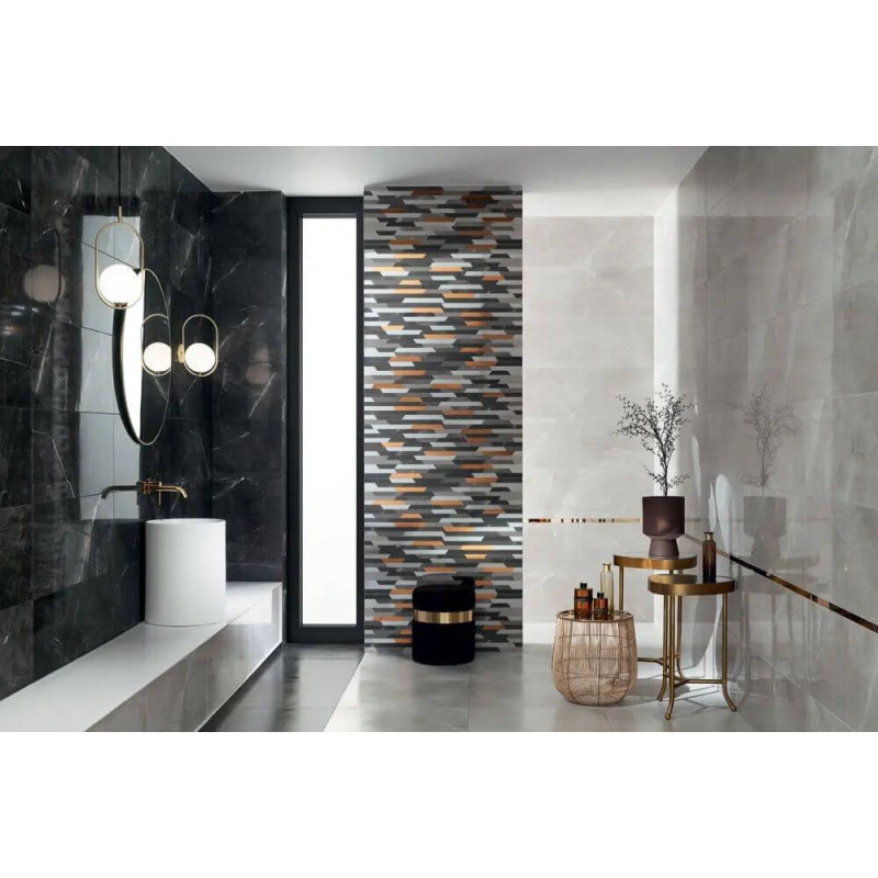 Listwa Ścienna Steel Copper 3 89,8x2,3 Tubądzin Listwa Ścienna Steel Copper 3 89,8x2,3 Tubądzin