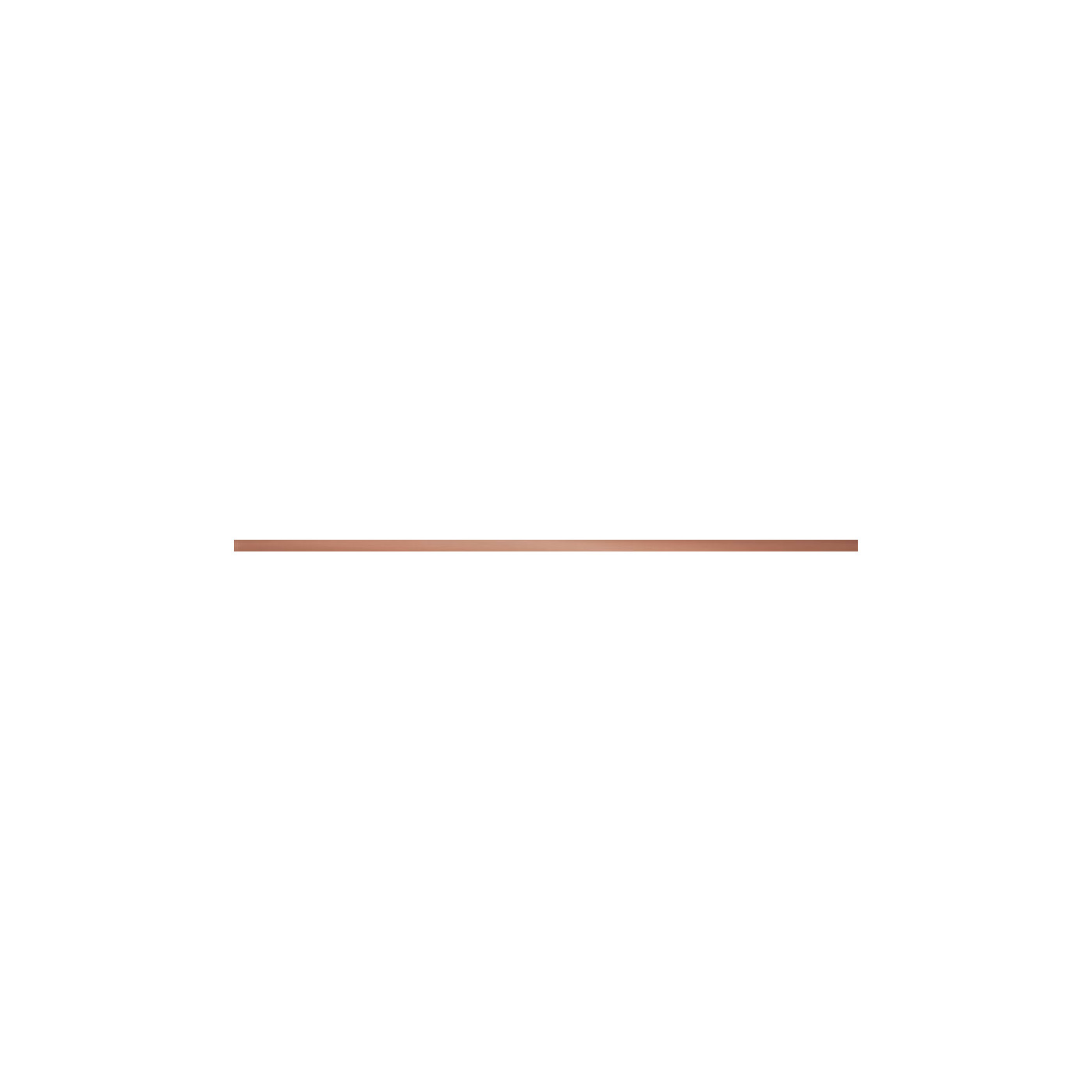 Listwa Ścienna Steel Copper 4 119,8x2,3 gr. 10mm Tubądzin Listwa Ścienna Steel Copper 4 119,8x2,3 gr. 10mm Tubądzin