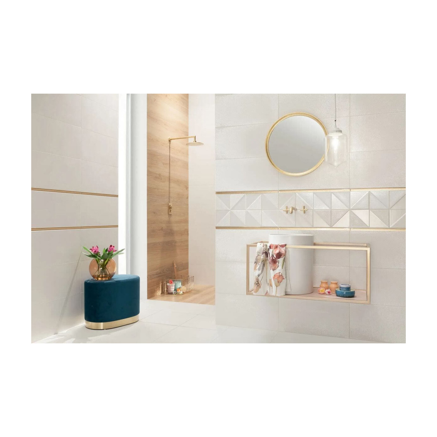 Listwa Ścienna Gold Glossy 59,8x2,3 Tubądzin Listwa Ścienna Gold Glossy 59,8x2,3 Tubądzin