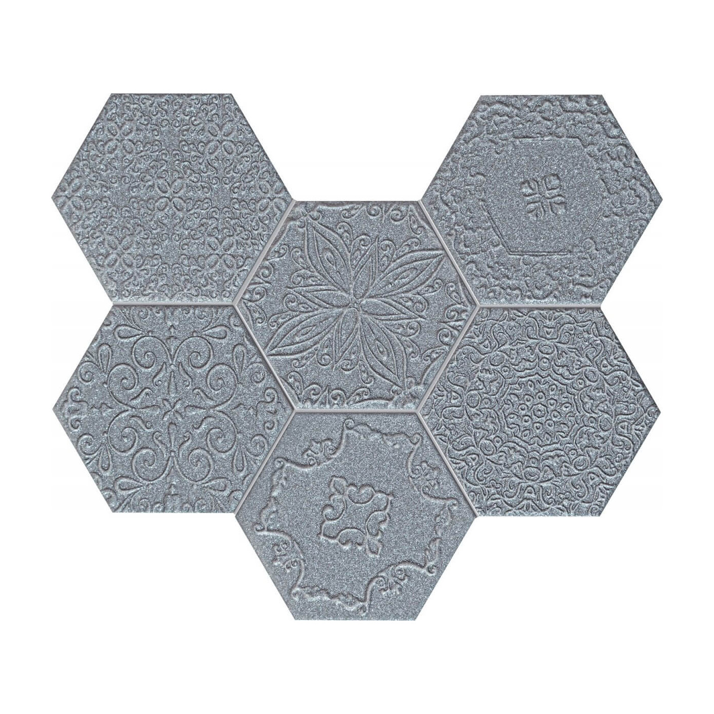 Mozaika Ścienna Lace Graphite 28,9x22,1 Tubądzin Mozaika Ścienna Lace Graphite 28,9x22,1 Tubądzin