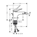Bateria Bidetowa Vivenis Czarny Matowy 75200670 Hansgrohe Bateria Bidetowa Vivenis Czarny Matowy 75200670 Hansgrohe