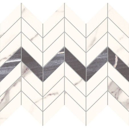 Mozaika Bonella White 29,4x24,6 Domino