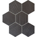 Mozaika Hexagon Horizon Black 28,9x22,1 Tubądzin Mozaika Hexagon Horizon Black 28,9x22,1 Tubądzin