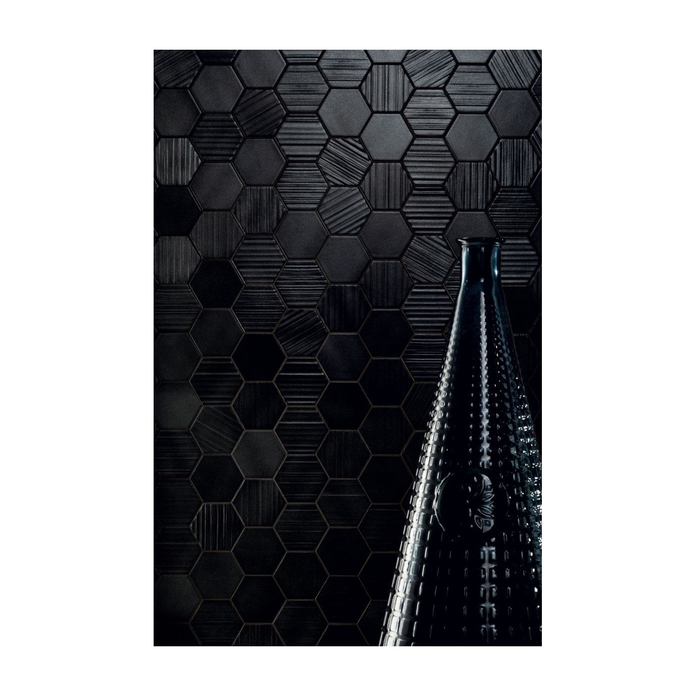 Mozaika Hexagon Horizon Black 28,9x22,1 Tubądzin Mozaika Hexagon Horizon Black 28,9x22,1 Tubądzin