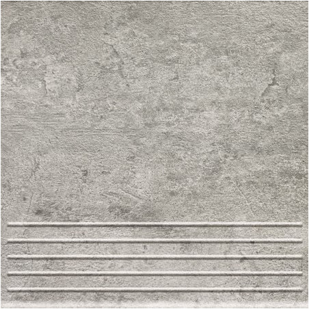 Stopnica podłogowa Gris grafit 33,3x33,3 Tubądzin Domino