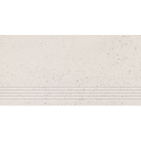 Stopnica Podłogowa Otis White Mat 59,8x29,8 gr.8mm Tubądzin Domino